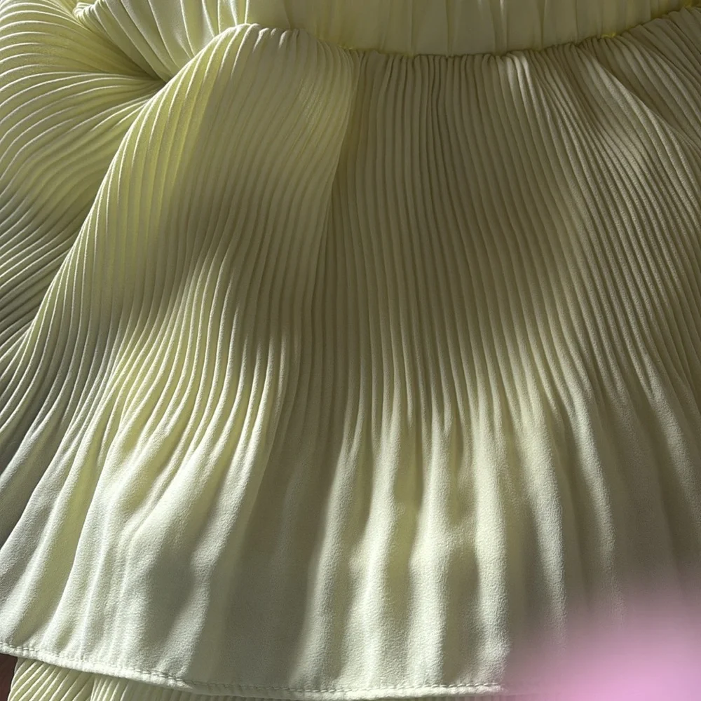 Lime green‎ Tiered Skirt - Picture 5 of 5